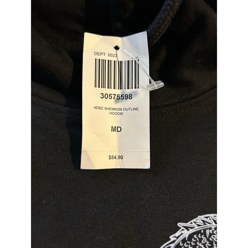 Hot Topic Dragon Ball Super Shenron Outline Black Pullover Hoodie Men's M - Picture 7 of 7